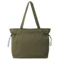 Women's Medium Nylon Solid Color Basic Classic Style Zipper Tote Bag sku image 3