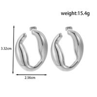 1 Pair IG Style Basic Classic Style Triangle Irregular Butterfly 304 Stainless Steel Titanium Steel Earrings Ear Studs sku image 4