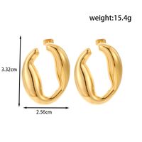 1 Pair IG Style Basic Classic Style Triangle Irregular Butterfly 304 Stainless Steel Titanium Steel Earrings Ear Studs main image 9