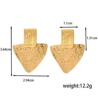 1 Pair IG Style Basic Classic Style Triangle Irregular Butterfly 304 Stainless Steel Titanium Steel Earrings Ear Studs main image 4