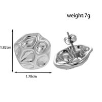 1 Pair IG Style Elegant French Style Geometric Heart Shape Solid Color 304 Stainless Steel Titanium Steel main image 8