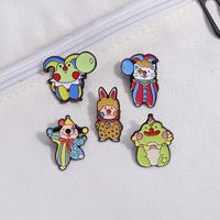 Cartoon Style Cowboy Style Animal Alloy Stamping Stoving Varnish Plating Women's Brooches main image 2