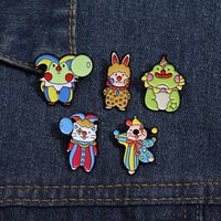 Cartoon Style Cowboy Style Animal Alloy Stamping Stoving Varnish Plating Women's Brooches main image 4