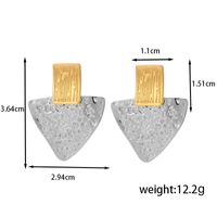 1 Pair IG Style Basic Classic Style Triangle Irregular Butterfly 304 Stainless Steel Titanium Steel Earrings Ear Studs sku image 8