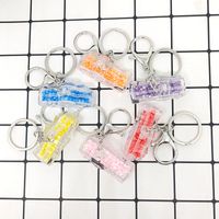 Casual Cute Spray Arylic Alloy Bag Pendant Keychain main image 6