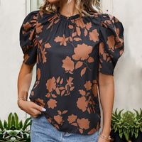 Women's T-shirt Short Sleeve Blouses Vacation Printing main image 3