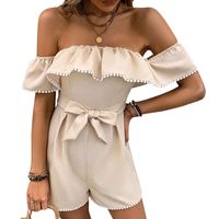 Women's Daily Sexy Bow Knot Rompers main image 5