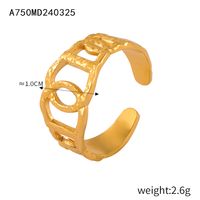 Moderner Stil Klassischer Stil Pendeln C-Form Einfarbig Titan Stahl Offener Ring In Masse sku image 1
