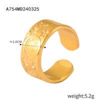 Moderner Stil Klassischer Stil Pendeln C-Form Einfarbig Titan Stahl Offener Ring In Masse sku image 5