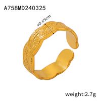Moderner Stil Klassischer Stil Pendeln C-Form Einfarbig Titan Stahl Offener Ring In Masse sku image 9