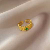 Simple Style Crown Brass Plating Rhinestones Pearl Open Ring 1 Piece sku image 25