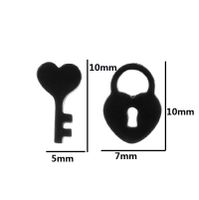 Fashion Heart Shape Titanium Steel Plating Ear Studs 1 Pair sku image 10