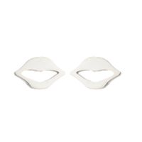 Simple Style Heart Shape Stainless Steel Plating Ear Studs 1 Pair sku image 1