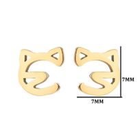 Simple Style Heart Shape Stainless Steel Plating Ear Studs 1 Pair sku image 18