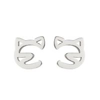 Simple Style Heart Shape Stainless Steel Plating Ear Studs 1 Pair sku image 4