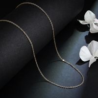 Fashion Bow Knot Titanium Steel Inlay Artificial Gemstones Pendant Necklace 1 Piece sku image 1