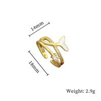 Simple Style Crown Brass Plating Rhinestones Pearl Open Ring 1 Piece sku image 81