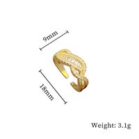 Simple Style Crown Brass Plating Rhinestones Pearl Open Ring 1 Piece sku image 97
