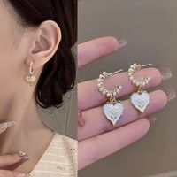 1 Pair Fashion Square Star Bow Knot Alloy Tassel Artificial Pearls Rhinestones Women's Earrings sku image 73