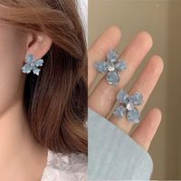 1 Pair Fashion Square Star Bow Knot Alloy Tassel Artificial Pearls Rhinestones Women's Earrings sku image 55
