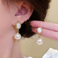 1 Pair Fashion Square Star Bow Knot Alloy Tassel Artificial Pearls Rhinestones Women's Earrings sku image 15