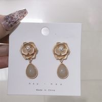 1 Pair Fashion Square Star Bow Knot Alloy Tassel Artificial Pearls Rhinestones Women's Earrings sku image 67