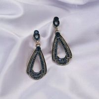 1 Pair Fashion Square Star Bow Knot Alloy Tassel Artificial Pearls Rhinestones Women's Earrings sku image 77