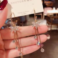 1 Pair Fashion Square Star Bow Knot Alloy Tassel Artificial Pearls Rhinestones Women's Earrings sku image 108