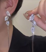 1 Paar Mode Quadrat Stern Bogenknoten Legierung Quaste Künstliche Perlen Strasssteine Frau Ohrringe sku image 120