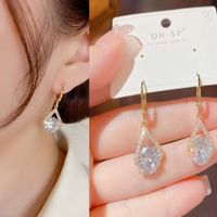 1 Pair Fashion Square Star Bow Knot Alloy Tassel Artificial Pearls Rhinestones Women's Earrings sku image 78
