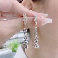 1 Pair Fashion Square Star Bow Knot Alloy Tassel Artificial Pearls Rhinestones Women's Earrings sku image 47