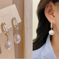 1 Pair Fashion Square Star Bow Knot Alloy Tassel Artificial Pearls Rhinestones Women's Earrings sku image 84