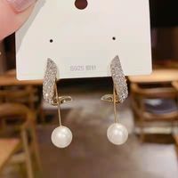 1 Pair Fashion Square Star Bow Knot Alloy Tassel Artificial Pearls Rhinestones Women's Earrings sku image 61