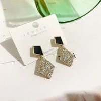 1 Paar Mode Quadrat Stern Bogenknoten Legierung Quaste Künstliche Perlen Strasssteine Frau Ohrringe sku image 71