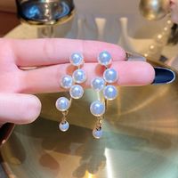 1 Pair Fashion Square Star Bow Knot Alloy Tassel Artificial Pearls Rhinestones Women's Earrings sku image 49