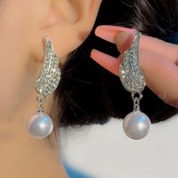 1 Pair Fashion Square Star Bow Knot Alloy Tassel Artificial Pearls Rhinestones Women's Earrings sku image 63