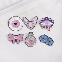 Cartoon Style Cute Eye Alloy Stamping Stoving Varnish Women's Brooches main image 2