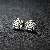 1 Pair Simple Style Classic Style Geometric Polishing Plating 304 Stainless Steel 18K Gold Plated Ear Studs sku image 1
