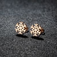 1 Pair Simple Style Classic Style Geometric Polishing Plating 304 Stainless Steel 18K Gold Plated Ear Studs sku image 11