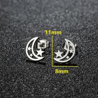 1 Pair Simple Style Classic Style Geometric Polishing Plating 304 Stainless Steel 18K Gold Plated Ear Studs sku image 2