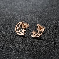 1 Pair Simple Style Classic Style Geometric Polishing Plating 304 Stainless Steel 18K Gold Plated Ear Studs sku image 14