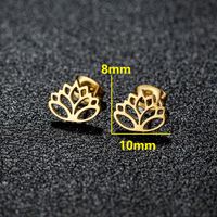 1 Pair Simple Style Classic Style Geometric Polishing Plating 304 Stainless Steel 18K Gold Plated Ear Studs sku image 19