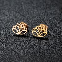 1 Pair Simple Style Classic Style Geometric Polishing Plating 304 Stainless Steel 18K Gold Plated Ear Studs sku image 20