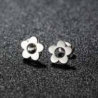 1 Pair Simple Style Classic Style Geometric Polishing Plating 304 Stainless Steel 18K Gold Plated Ear Studs sku image 5