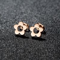 1 Pair Simple Style Classic Style Geometric Polishing Plating 304 Stainless Steel 18K Gold Plated Ear Studs sku image 23