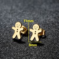 1 Pair Simple Style Classic Style Geometric Polishing Plating 304 Stainless Steel 18K Gold Plated Ear Studs sku image 34