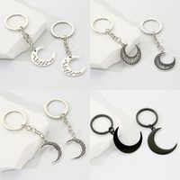 Basic Simple Style Classic Style Moon Heart Shape Alloy Plating Valentine'S Day Bag Pendant Keychain main image 1