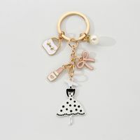 Cartoon Style Modern Style Human Bag Lipstick Alloy Plating Bag Pendant Keychain sku image 2