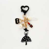 Cartoon Style Modern Style Human Bag Lipstick Alloy Plating Bag Pendant Keychain sku image 3