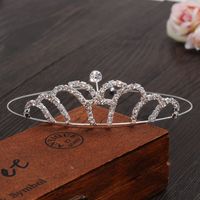 Princess Cute Crown Alloy Inlay Rhinestones Crown sku image 15